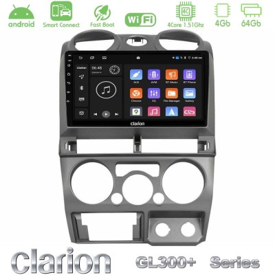 Clarion GL300+ Series 4Core Android ClarionOS 4+64GB  Isuzu D-Max 2007-2011 Navigation Multimedia Tablet 9