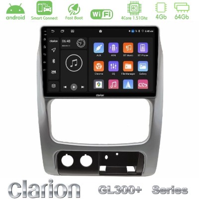 Clarion GL300+ Series 4Core Android ClarionOS 4+64GB Jeep Cherokee (KJ) 2002-2007 Navigation Multimedia Tablet 9″