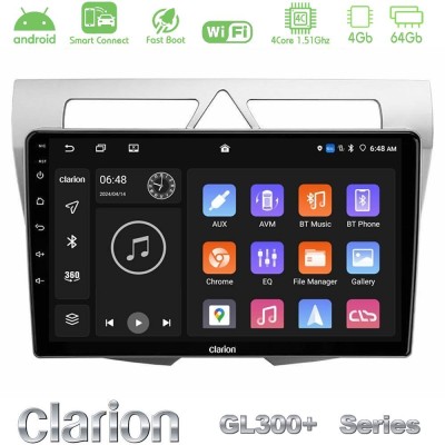 Clarion GL300+ Series 4Core Android ClarionOS 4+64GB  Kia Picanto Navigation Multimedia Tablet 9
