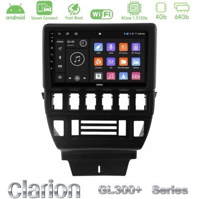 Clarion GL300+ Series 4Core Android ClarionOS 4+64GB  Lada Niva Navigation Multimedia Tablet 9