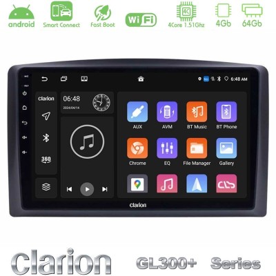 Clarion GL300+ Series 4Core Android ClarionOS 4+64GB  Mercedes Vito 2015-2021 Navigation Multimedia Tablet 10