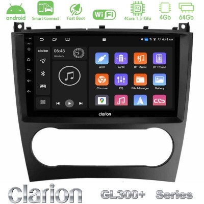 Clarion GL300+ Series 4Core Android ClarionOS 4+64GB  Mercedes W203 Facelift Navigation Multimedia Tablet 9