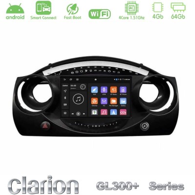 Clarion GL300+ Series 4Core Android ClarionOS 4+64GB  Mini Cooper R50 Navigation Multimedia Tablet 9