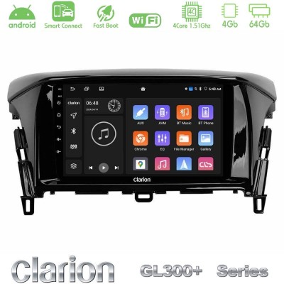Clarion GL300+ Series 4Core Android ClarionOS 4+64GB  Mitsubishi Eclipse Cross Navigation Multimedia Tablet 9