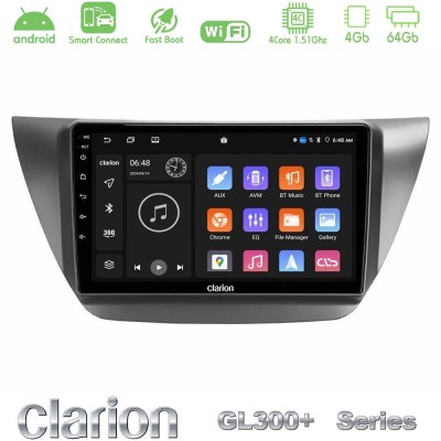 Clarion GL300+ Series 4Core Android ClarionOS 4+64GB  Mitsubishi Lancer 2004 – 2008 Navigation Multimedia Tablet 9
