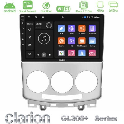 Clarion GL300+ Series 4Core Android ClarionOS 4+64GB  Mazda 5 2004-2010 Navigation Multimedia Tablet 9