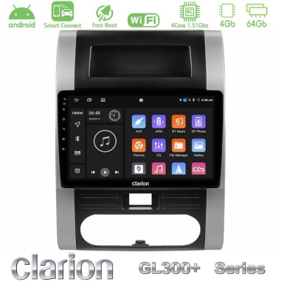 Clarion GL300+ Series 4Core Android ClarionOS 4+64GB  Nissan X-Trail T31 Navigation Multimedia Tablet 10