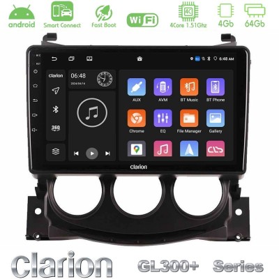Clarion GL300+ Series 4Core Android ClarionOS 4+64GB  Nissan 370Z 2009-2013 Navigation Multimedia Tablet 9