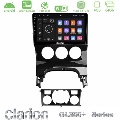 Clarion GL300+ Series 4Core Android ClarionOS 4+64GB  Peugeot 3008 AUTO A/C Navigation Multimedia Tablet 9