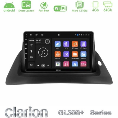 Clarion GL300+ Series 4Core Android ClarionOS 4+64GB  Renault Kangoo 2014-2018/Nissan NV250 2019 - 2022 Navigation Multimedia Tablet 9