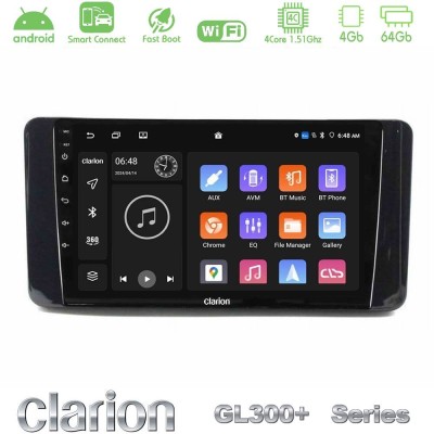Clarion GL300+ Series 4Core Android ClarionOS 4+64GB  Skoda Kamiq 2019-2022 Navigation Multimedia Tablet 9
