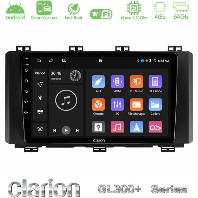Clarion GL300+ Series 4Core Android ClarionOS 4+64GB  Seat Ateca 2017-2021 Navigation Multimedia Tablet 9