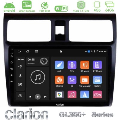 Clarion GL300+ Series 4Core Android ClarionOS 4+64GB  Suzuki Swift 2005-2010 Navigation Multimedia Tablet 10