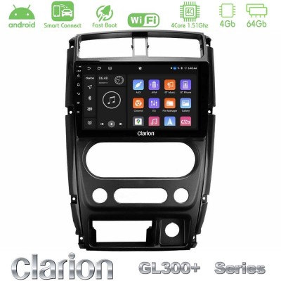 Clarion GL300+ Series 4Core Android ClarionOS 4+64GB  Suzuki Jimny 2007-2017 Navigation Multimedia Tablet 9