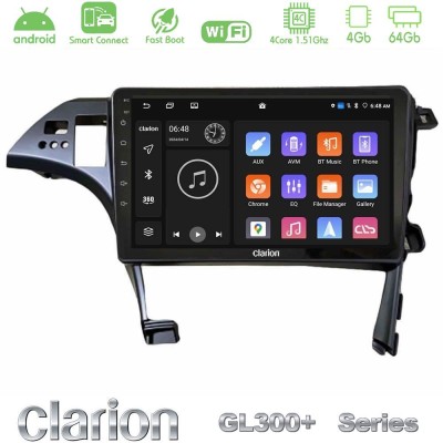 Clarion GL300+ Series 4Core Android ClarionOS 4+64GB  Toyota Prius 2010-2015 Navigation Multimedia Tablet 10