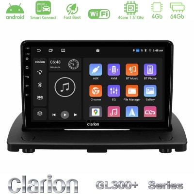 Clarion GL300+ Series 4Core Android ClarionOS 4+64GB  Volvo XC90 2006-2014 Navigation Multimedia Tablet 9