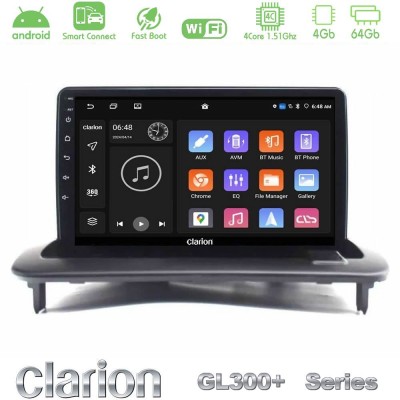 Clarion GL300+ Series 4Core Android ClarionOS 4+64GB Volvo S40/C30/C70 Navigation Multimedia Tablet 9