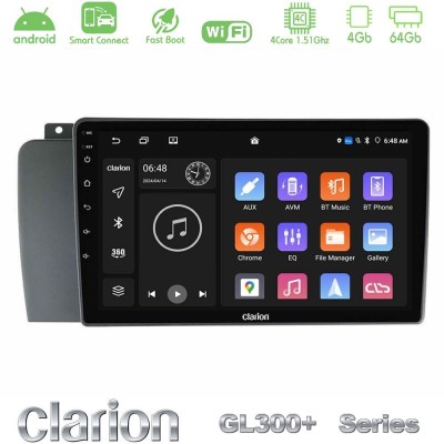 Clarion GL300+ Series 4Core Android ClarionOS 4+64GB  Volvo S60 2004-2009 Navigation Multimedia Tablet 9