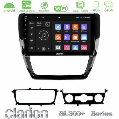 Clarion GL300+ Series 4Core Android ClarionOS 4+64GB  VW Jetta Navigation Multimedia Tablet 10