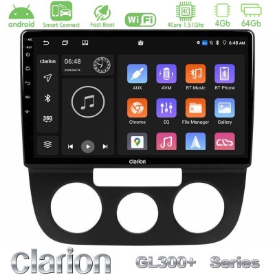Clarion GL300+ Series 4Core Android ClarionOS 4+64GB  VW Jetta Navigation Multimedia Tablet 10
