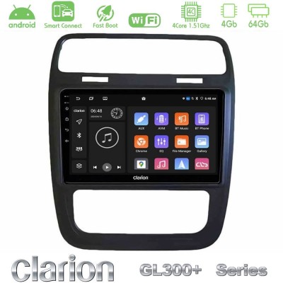 Clarion GL300+ Series 4Core Android ClarionOS 4+64GB VW Scirocco 2014 – 2017 Navigation Multimedia Tablet 9