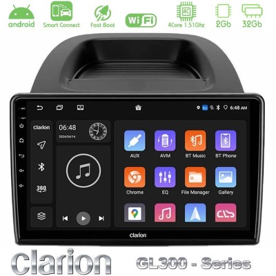 Clarion GL300 Series 4Core Android ClarionOS 2+32GB Ford Ecosport 2018-2020 Navigation Multimedia Tablet 10