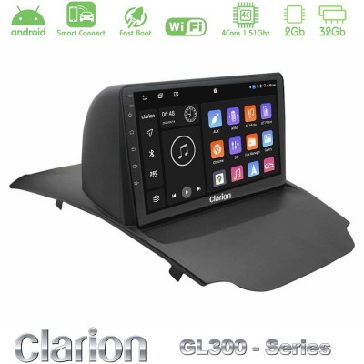 Clarion GL300 Series 4Core Android ClarionOS 2+32GB Ford Ecosport 2014-2017 Navigation Multimedia Tablet 9