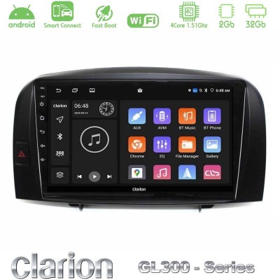 Clarion GL300 Series 4Core Android ClarionOS 2+32GB Hyundai Sonata 2005-2009 Navigation Multimedia Tablet 10
