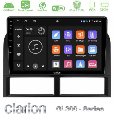 Clarion GL300 Series 4Core Android ClarionOS 2+32GB Jeep Grand Cherokee 1999-2004 Navigation Multimedia Tablet 9