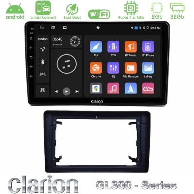 Clarion GL300 Series 4Core Android ClarionOS 2+32GB Chrysler / Dodge / Jeep Navigation Multimedia Tablet 10
