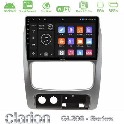 Clarion GL300 Series 4Core Android ClarionOS 2+32GB Jeep Cherokee (KJ) 2002-2007 Navigation Multimedia Tablet 9