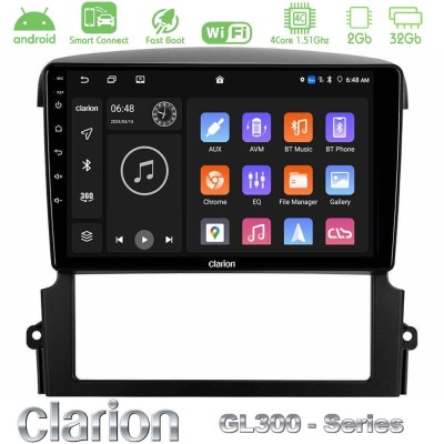 Clarion GL300 Series 4Core Android ClarionOS 2+32GB Kia Sorento Navigation Multimedia Tablet 9