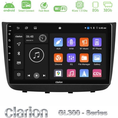Clarion GL300 Series Mercedes Vito/Viano 2003-2006 4Core Android ClarionOS 2+32GB Navigation Multimedia Tablet 10