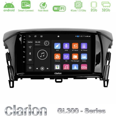 Clarion GL300 Series 4Core Android ClarionOS 2+32GB Mitsubishi Eclipse Cross Navigation Multimedia Tablet 9