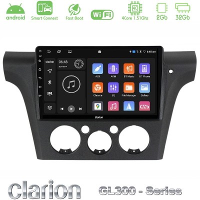 Clarion GL300 Series 4Core Android ClarionOS 2+32GB Mitsubishi Outlander 2002 – 2007 Navigation Multimedia Tablet 10