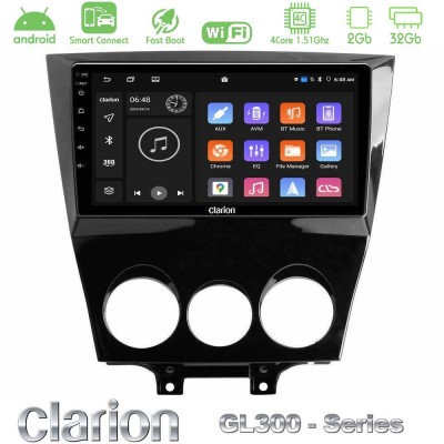 Clarion GL300 Series 4Core Android ClarionOS 2+32GB Mazda RX8 2008-2012 Navigation Multimedia Tablet 9