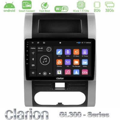 Clarion GL300 Series 4Core Android ClarionOS 2+32GB Nissan X-Trail T31 Navigation Multimedia Tablet 10