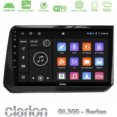 Clarion GL300 Series 4Core Android ClarionOS 2+32GB Nissan Note 2021-2026 RHD Navigation Multimedia Tablet 10