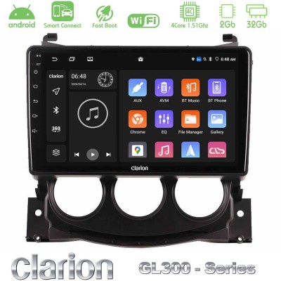 Clarion GL300 Series Nissan 370Z 2009-2013 4Core Android ClarionOS 2+32GB Navigation Multimedia Tablet 9