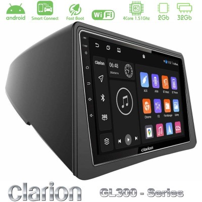 Clarion GL300 Series 4Core Android ClarionOS 2+32GB Opel Mokka Navigation Multimedia Tablet 9