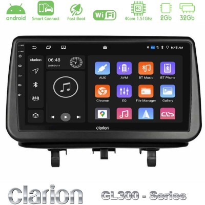 Clarion GL300 Series Opel Meriva B 2010-2017 4Core Android ClarionOS 2+32GB Navigation Multimedia Tablet 9