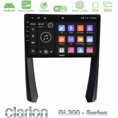 Clarion GL300 Series 4Core Android ClarionOS 2+32GB Porsche 911/Cayman/Boxster Navigation Multimedia Tablet 9