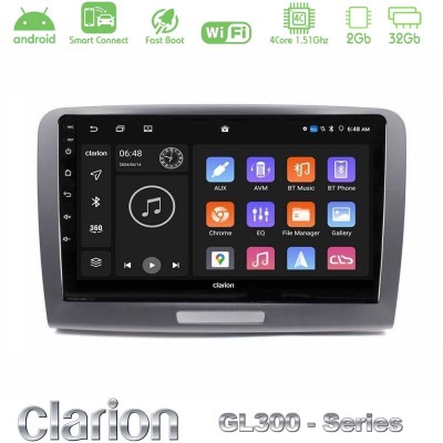 Clarion GL300 Series 4Core Android ClarionOS 2+32GB Skoda Superb 2008-2015 Navigation Multimedia Tablet 9