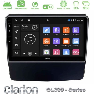 Clarion GL300 Series 4Core Android ClarionOS 2+32GB Subaru Forester/Impreza 2018-2021 Navigation Multimedia Tablet 9