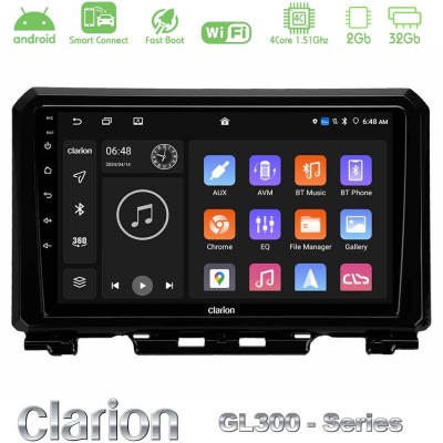 Clarion GL300 Series 4Core Android ClarionOS 2+32GB Suzuki Jimny 2018-2022 Navigation Multimedia Tablet 9