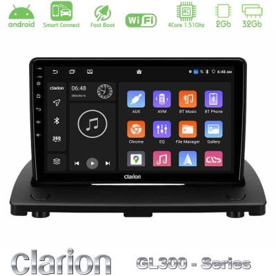 Clarion GL300 Series 4Core Android ClarionOS 2+32GB Volvo XC90 2006-2014 Navigation Multimedia Tablet 9