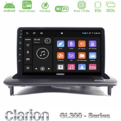 Clarion GL300 Series 4Core Android ClarionOS 2+32GB Volvo S40/C30/C70 Navigation Multimedia Tablet 9