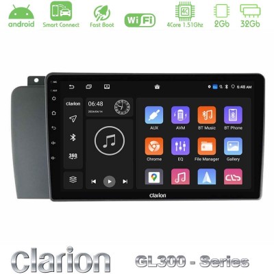 Clarion GL300 Series 4Core Android ClarionOS 2+32GB Volvo S60 2004-2009 Navigation Multimedia Tablet 9