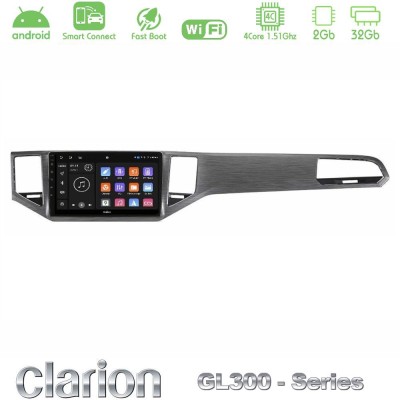 Clarion GL300 Series 4Core Android ClarionOS 2+32GB VW Sportsvan 2014-2020 Navigation Multimedia Tablet 9