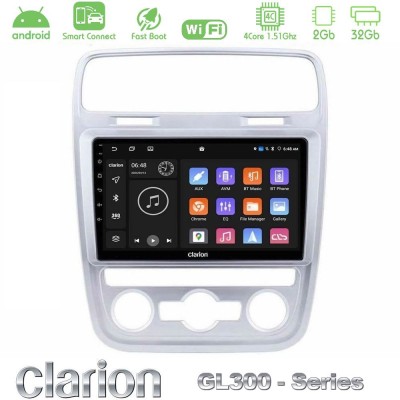 Clarion GL300 Series 4Core Android ClarionOS 2+32GB VW Scirocco 2014 – 2017 Navigation Multimedia Tablet 9